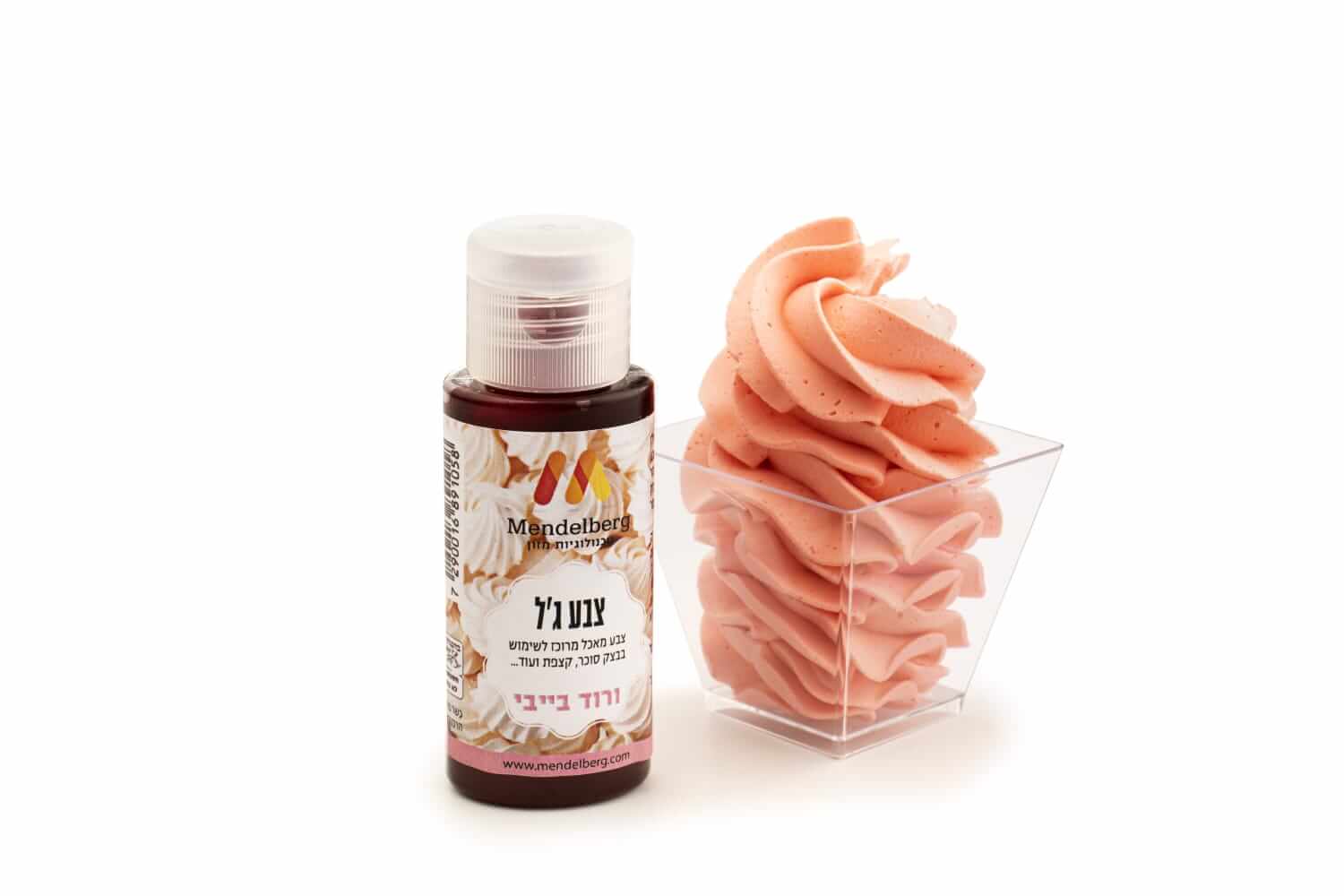 צבע מאכל ג'ל ורוד בייבי