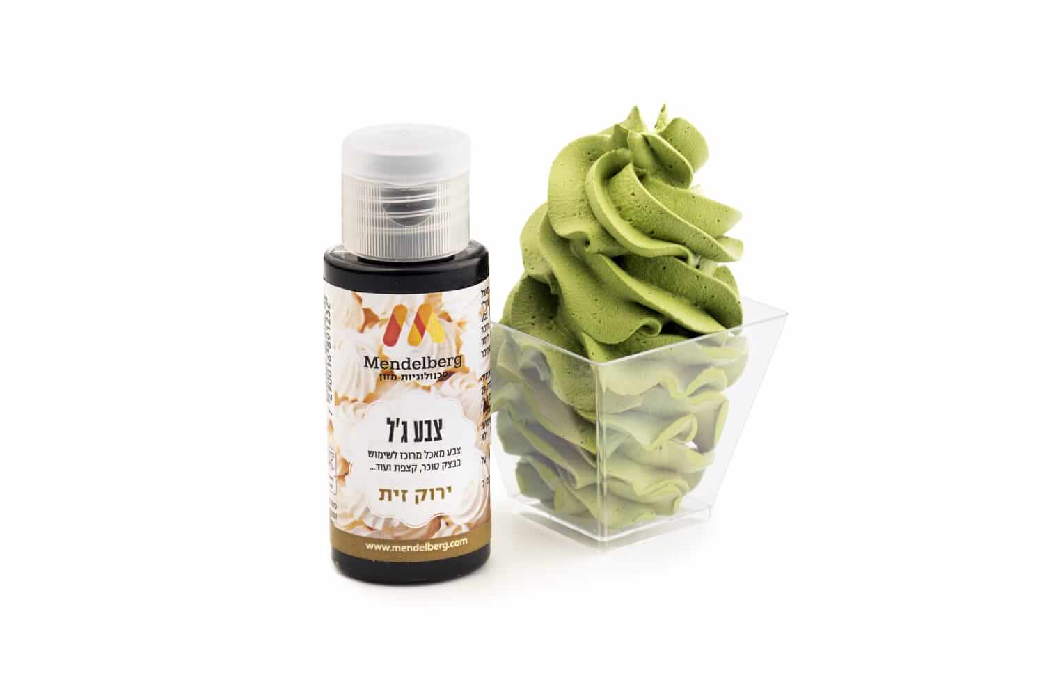 צבע מאכל ג'ל ירוק זית