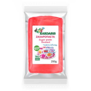 בצק סוכר בצבע אדום, 250 גרם, Kardasis