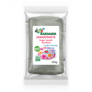 בצק סוכר בצבע אפור, 250 גרם, Kardasis