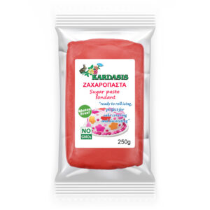 בצק סוכר בצבע אדום כהה, 250 גרם, Kardasis