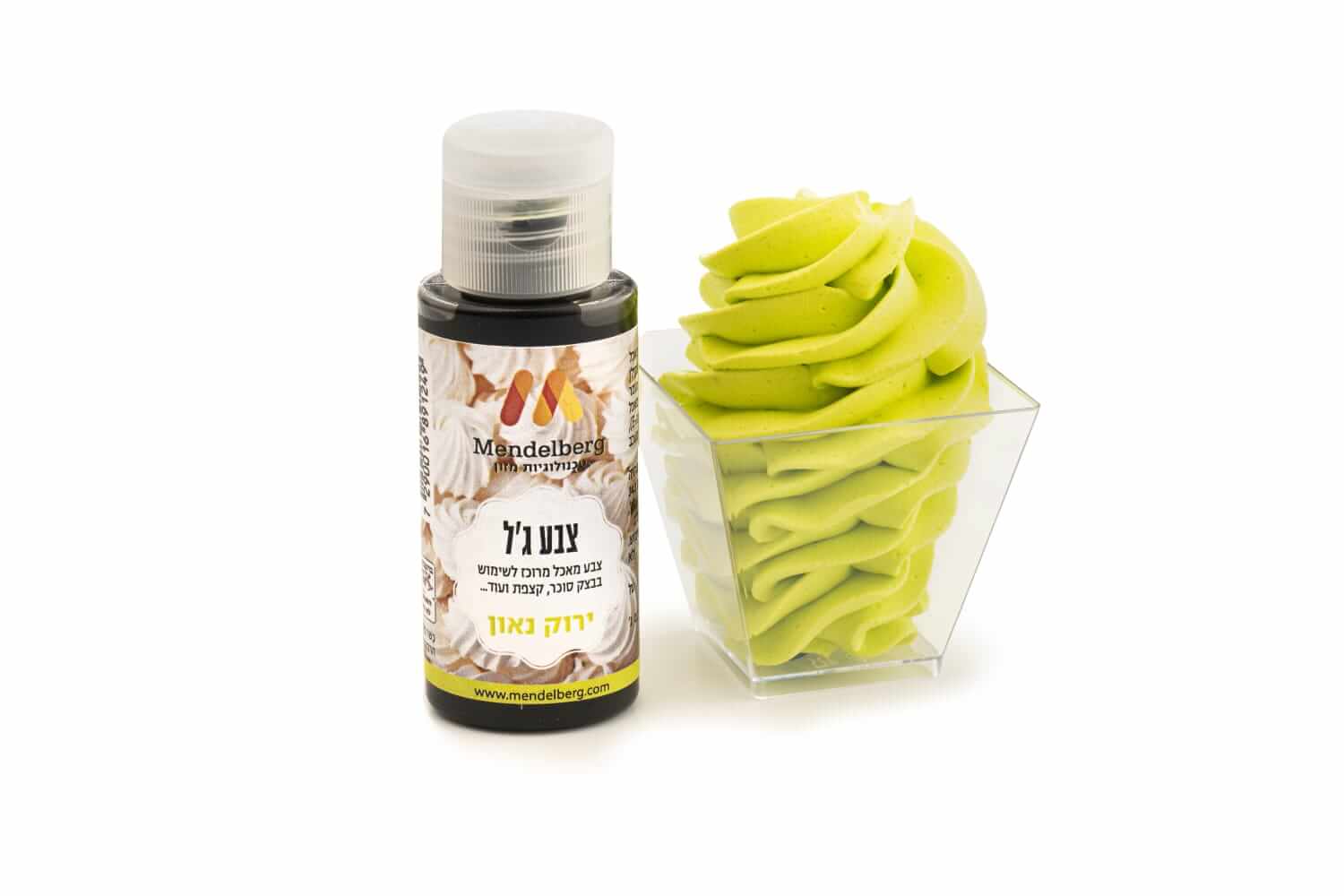 צבע מאכל ג'ל ירוק ניאון