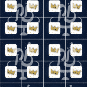 נשיקות כתר רקע כחול