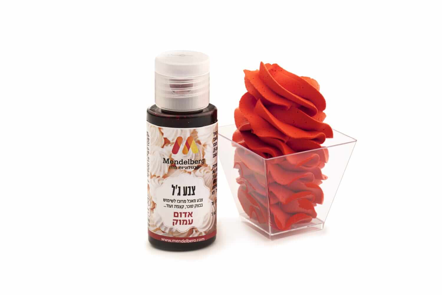 צבע ג'ל אדום עמוק