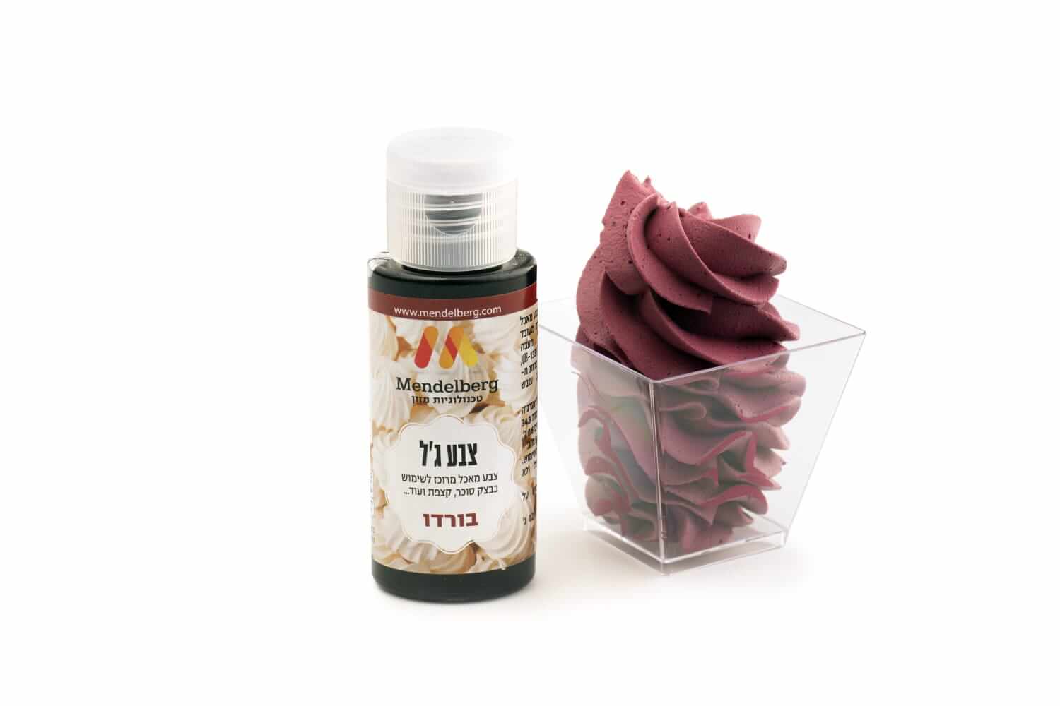 צבע מאכל ג'ל בורדו